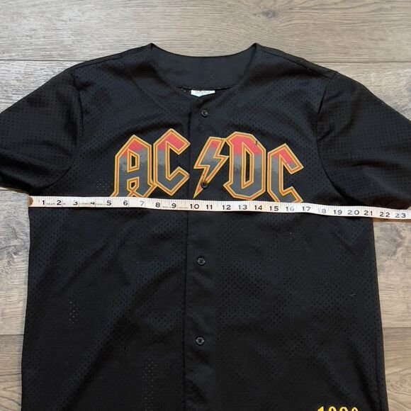 AC/DC 1980 Back in Black Concert Tour Baseball Jersey - Men's Size Medium - Picture 7 of 8